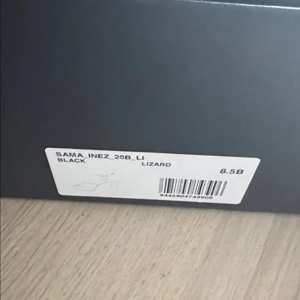 Inez Sama Black Lizard Shoes - Picture 6 of 6